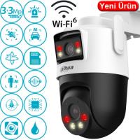 DAHUA IPC-WPT1339DD-SW-3E2-PV 3+3MP 2.8MM IR WIFI DUAL LENS PAN/TILT IP KAMERA ÇİFT KAMERA  PICOO DUAL D1